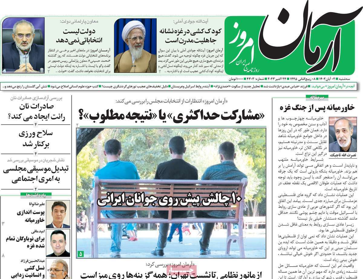 روزنامه آرمان امروز